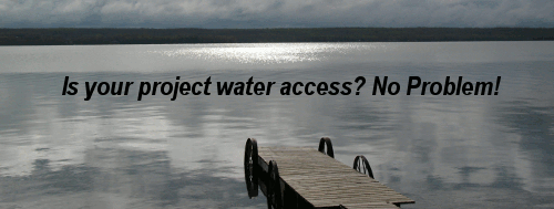 Lakeland Contracting Can Access Your Remote Job Is your project water access? No problem!