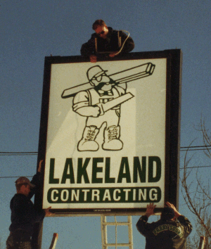 Lakeland Contracting Sign